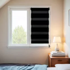 Tenda a rullo Giorno/Notte (45 x 90 cm) Nero