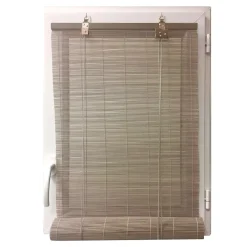 Tenda a rullo in legno (90 x 180 cm) Bambù Grigio