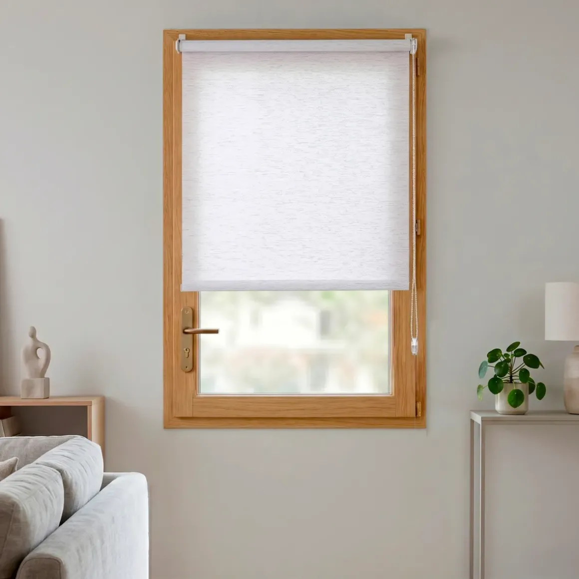 Tenda a rullo oscurante (90 x 150 cm) Pure Beige mélange