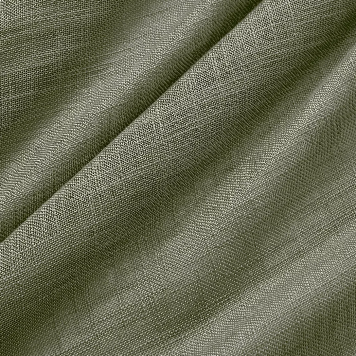 Tenda con occhielli effetto lino (140 x 280 cm) Robin Verde rosmarino