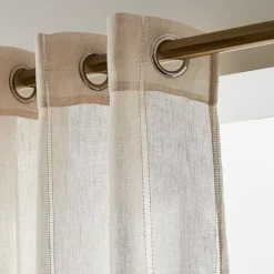 Tenda con occhielli (140 x 280 cm) Leontina Beige