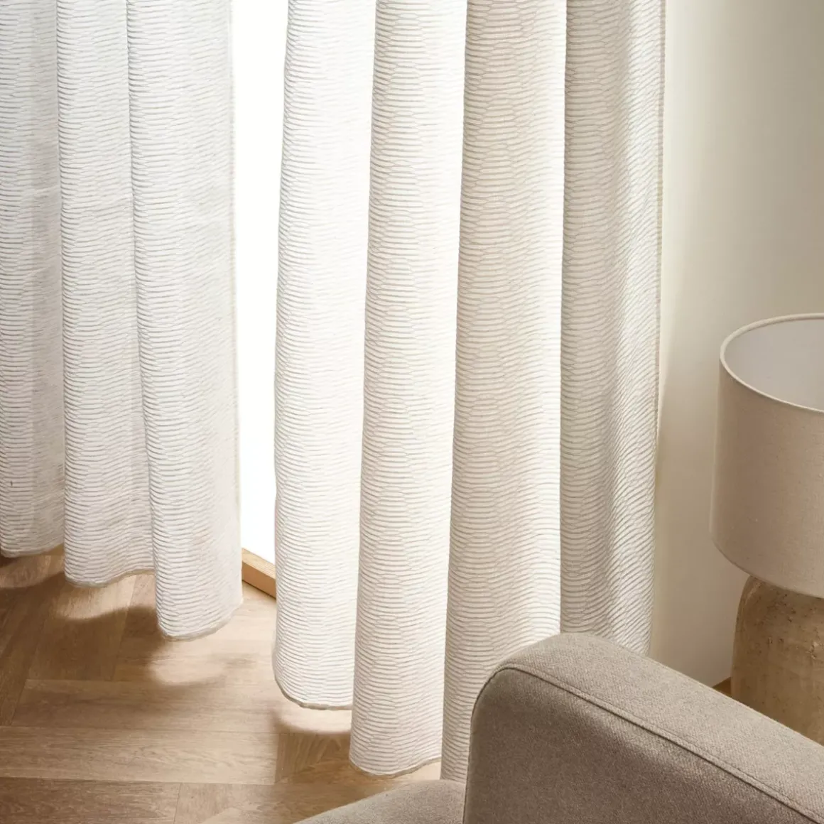 Tenda con occhielli (140 x 240 cm) Maël Beige