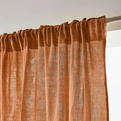 Tenda con passanti nascosti (140 x 240 cm) Gaïa Albicocca