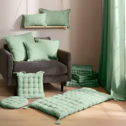 Tenda cotone (140 x 260 cm) Kala Verde menta