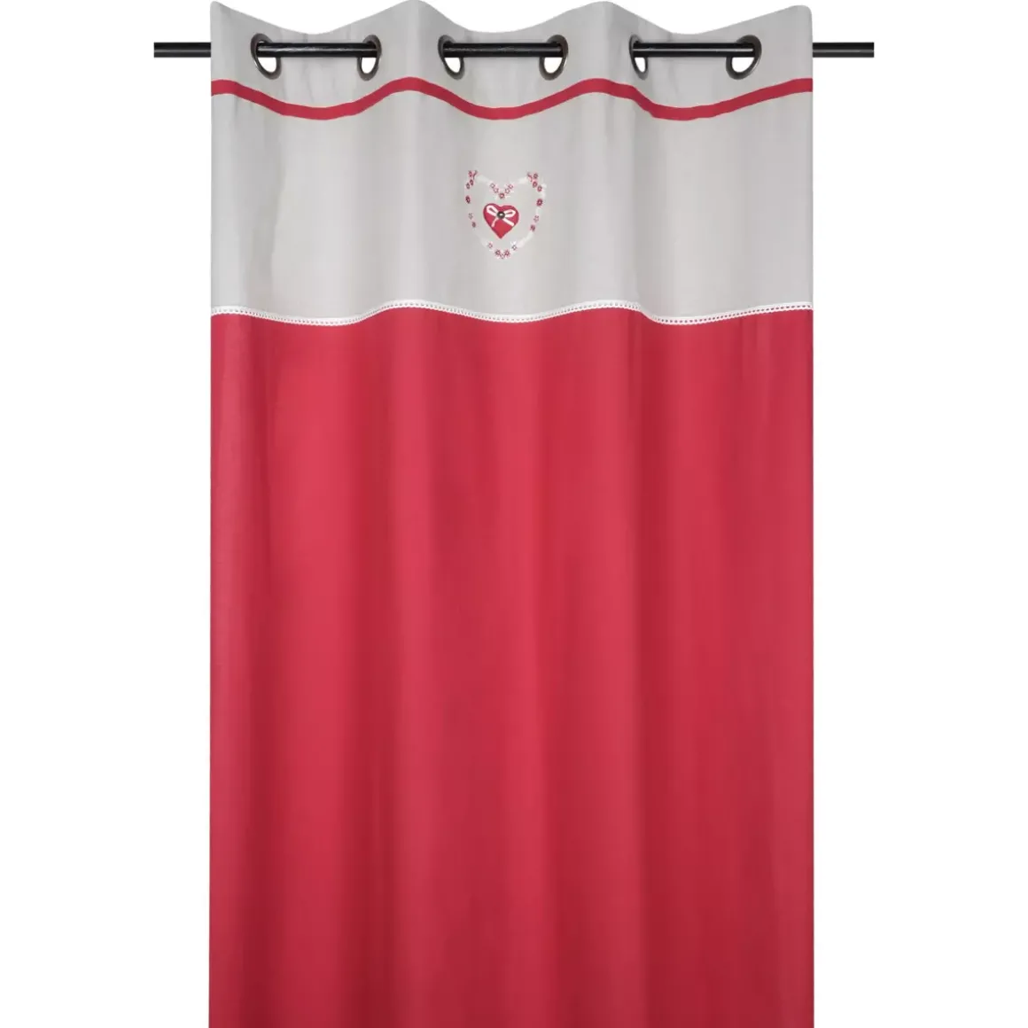 Tenda cotone (140 X 260 cm) Pauline Rosso