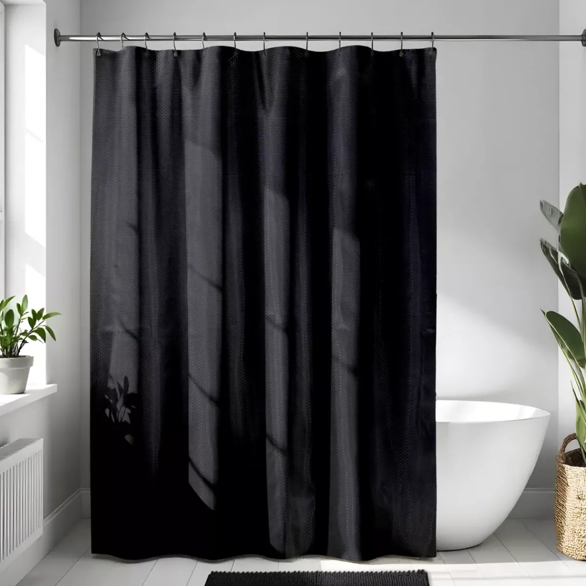 TENDANCE Accessori Bagno-Tenda da doccia ad anelli (180 x 200 cm) Diamanti