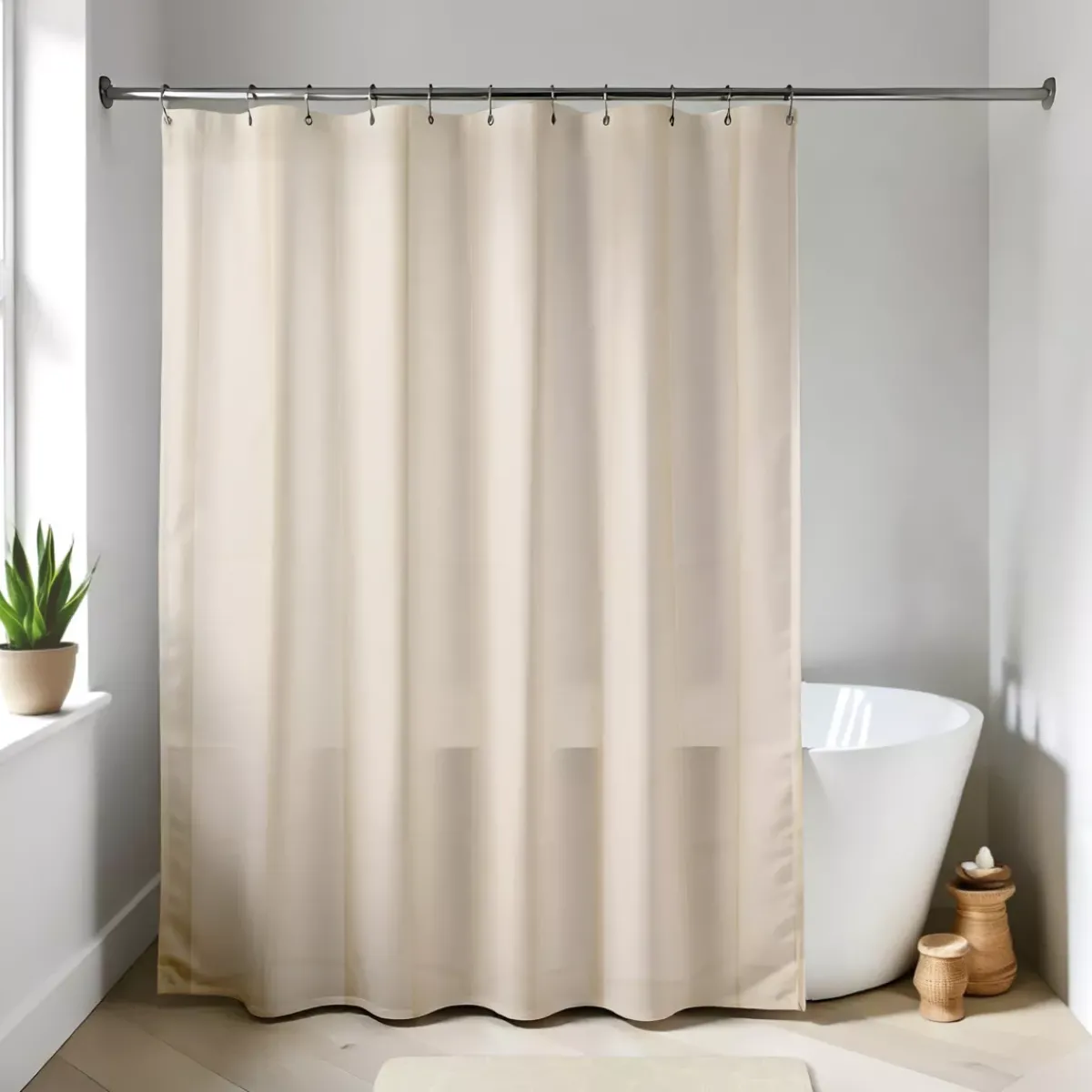 Accessori Bagno-Tenda da doccia ad anelli (180 x 200 cm) Unita