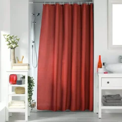 douceur d'intu017drieur Accessori Bagno-Tenda da doccia con effetto tessuto ad anelli (180 x 200 cm) Quarzo