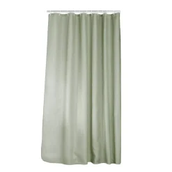 douceur d'intu017drieur Accessori Bagno-Tenda da doccia con effetto tessuto ad anelli (180 x 200 cm) Quarzo