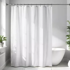 TENDANCE Accessori Bagno-Tenda da doccia in microfibra (180 x 200 cm) Goffrato