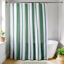 TENDANCE Accessori Bagno-Tenda da doccia in tessuto a righe (180 x 200 cm) Jeanne