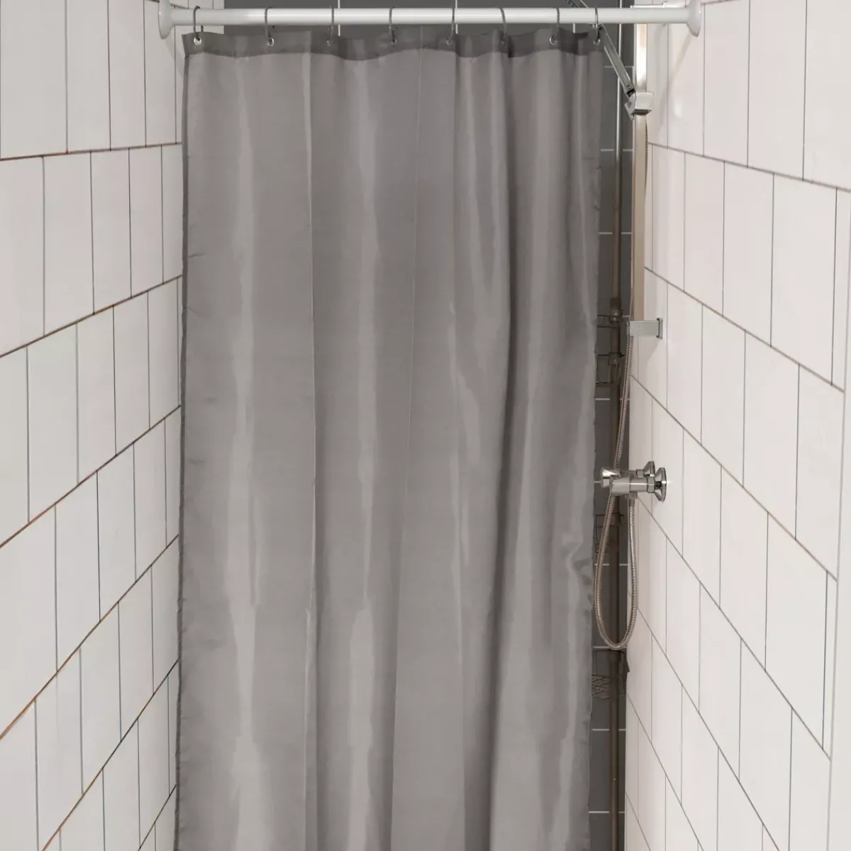 TENDANCE Accessori Bagno-Tenda da doccia stretta speciale doccia (120 x 180 cm) Unita Grigia