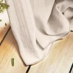 Tenda garza di cotone regolabile (280 x max 300 cm) Gaïa Beige pampa