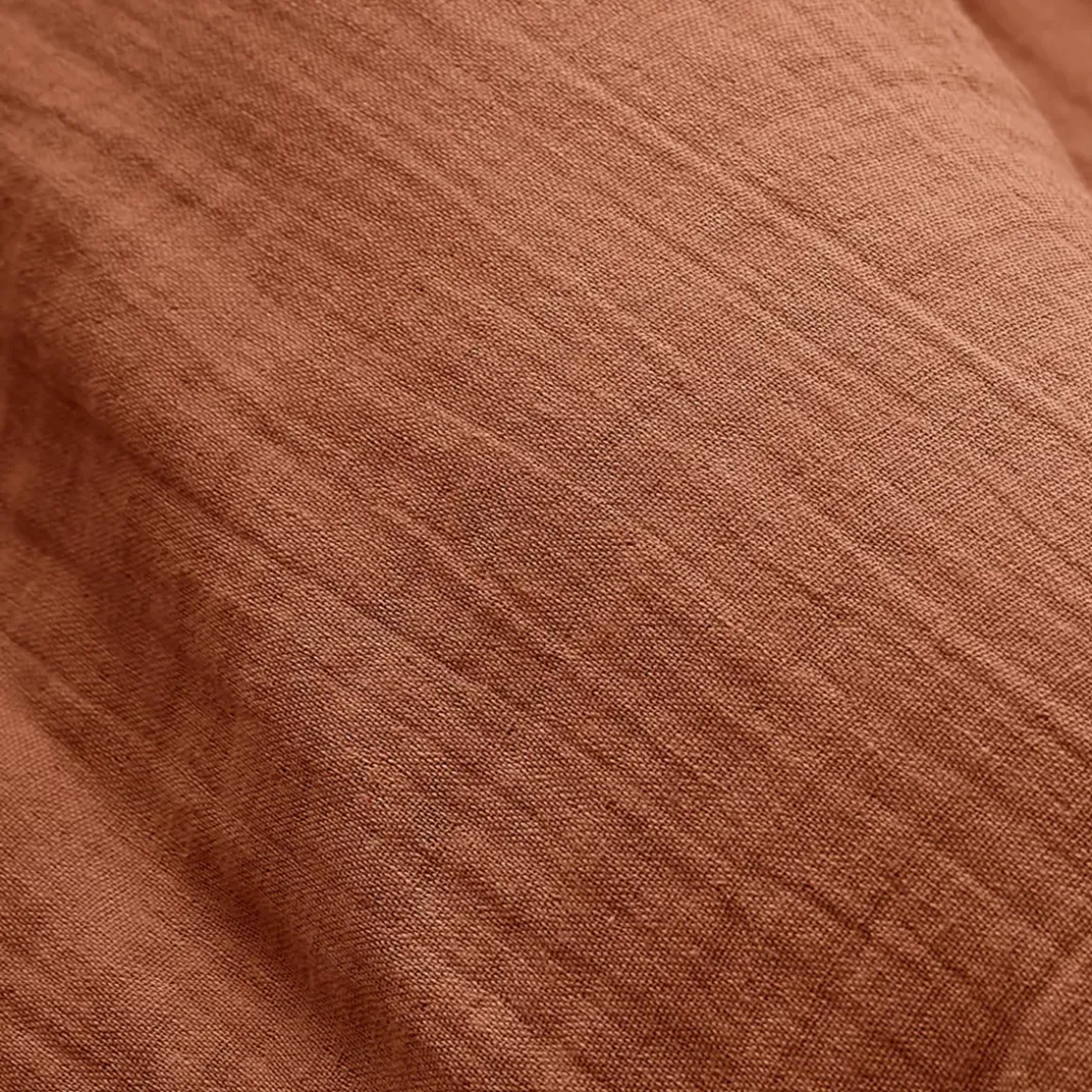 Tenda garza di cotone regolabile (140 x max 300 cm) Gaïa Terracotta