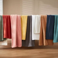 Tenda garza di cotone regolabile (180 x max 300 cm) Gaïa Grigio nuvola