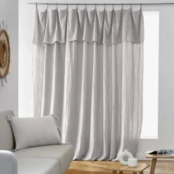Tenda garza di cotone regolabile (280 x max 300 cm) Gaïa Grigio nuvola