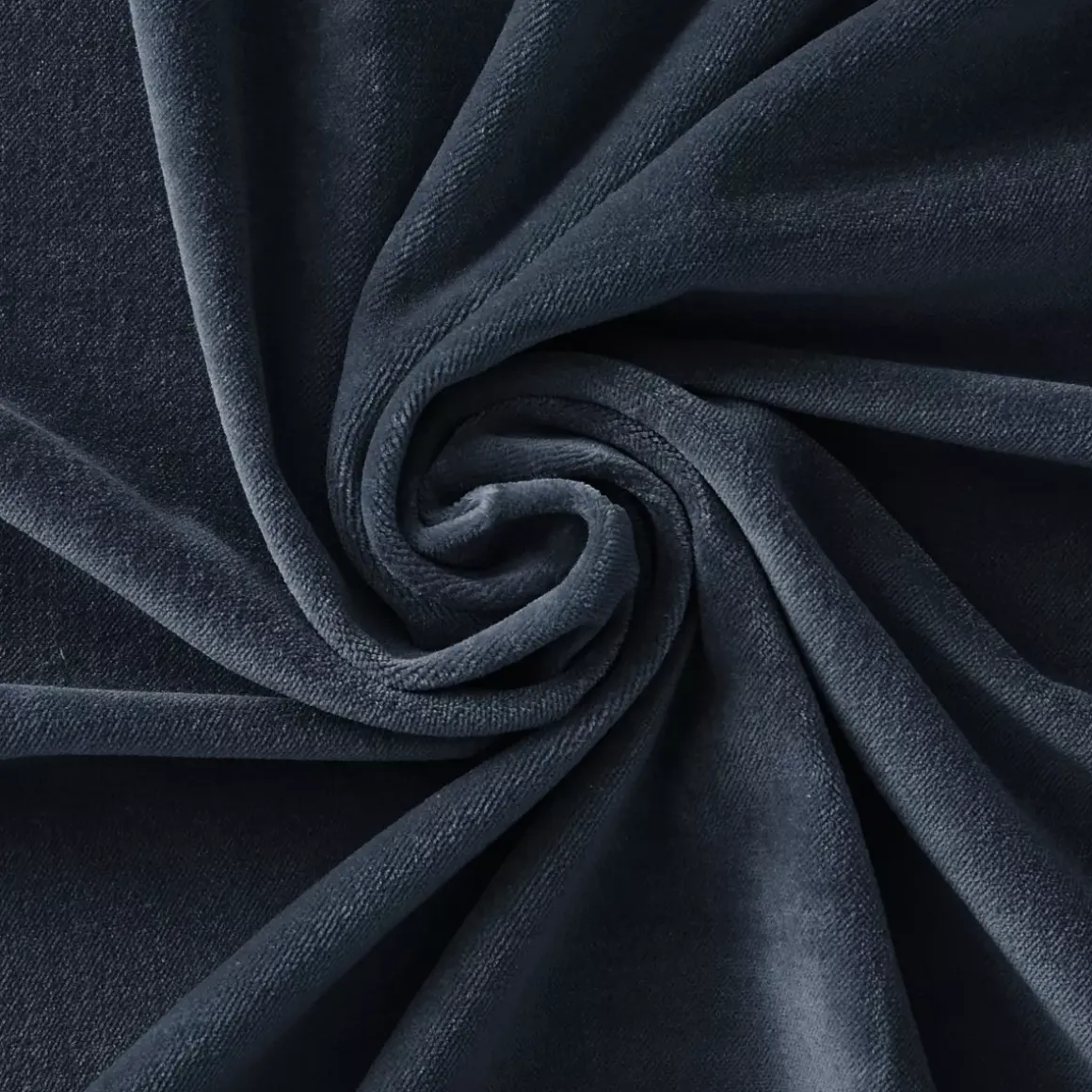 Tenda iin velluto di cotone regolabile (140 x max 270 cm) Victor Blu notte