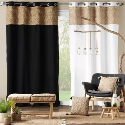 Tenda in cotone e juta (140 x 280 cm) Nama Nero