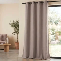 Tenda in cotone tessuto (140 x 260 cm) Monaco Beige