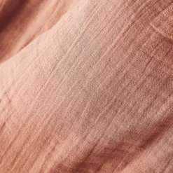 Tenda in garza di cotone a passanti nascosti (180 x 240 cm) Gaïa Rosa pesca