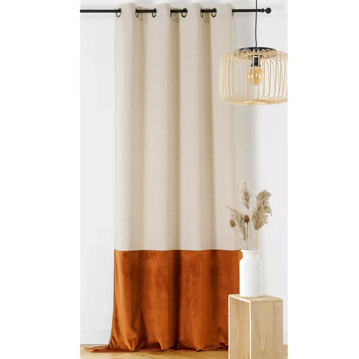 Tenda lino (135 x 240 cm) Duolin Arancione