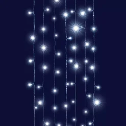 BLACHERE Guilande Di Luci Grande Lunghezza|Ghirlande Di Luci-Tenda luminosa interconnettibile H2 m L2 m 96 LED Effetto Cascata