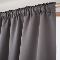 Tenda oscurante a passanti nascosti (140 x 260 cm) Dark Grigio antracite