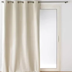 Tenda oscurante in velluto (140 x 260 cm) Olympe Ecru