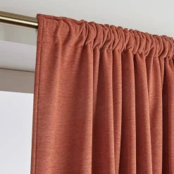 Tenda oscurante termica con passanti nascosti (140 x 240 cm) Minuit Terracotta