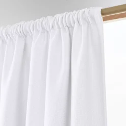 Tenda oscurante termica con passanti nascosti (140 x 240 cm) Alba Bianco perla
