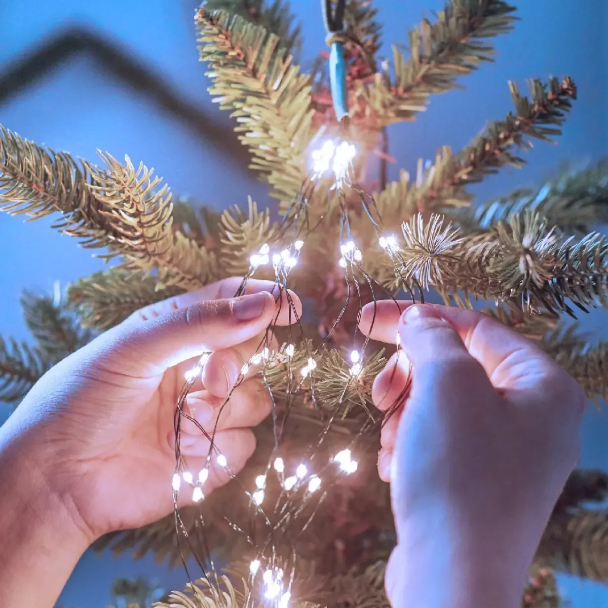 KAEMINGK Ghirlande Di Luci-Tenda per albero Flashing light Alt. 1,80 m 408 LED