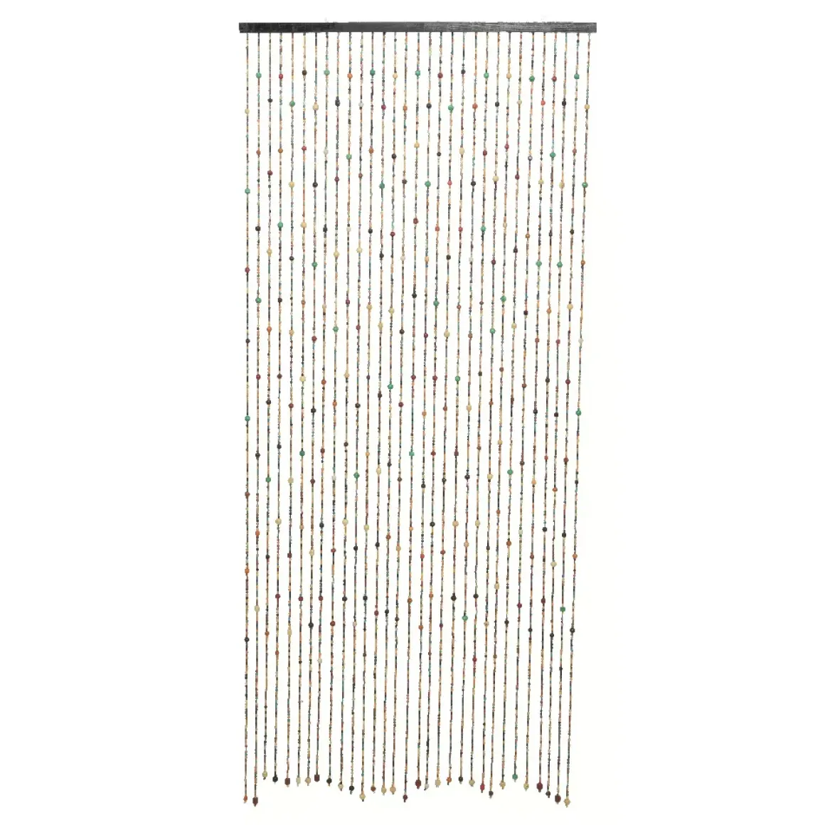 Tenda per porta perline legno (90 x 200 cm) Ally Multicolore