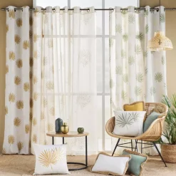 Tenda policotone (140 x 240 cm) Lotus Giallo ocra