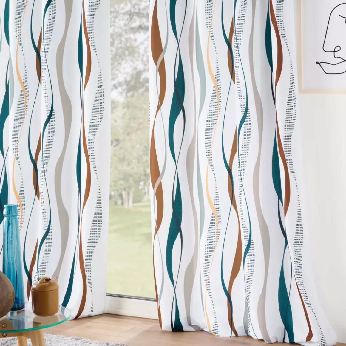 Tenda poliestere (140 x 280 cm) Lisana Multicolore