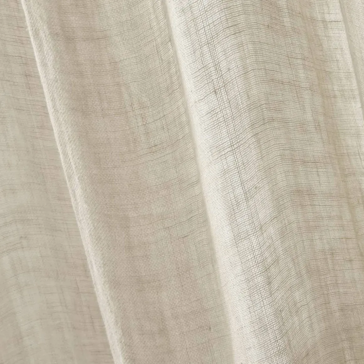 Tenda regolabile in lino lavato (140 x max 270 cm) Louise Beige