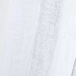 Tenda regolabile in lino lavato (140 x max 270 cm) Louise Bianco