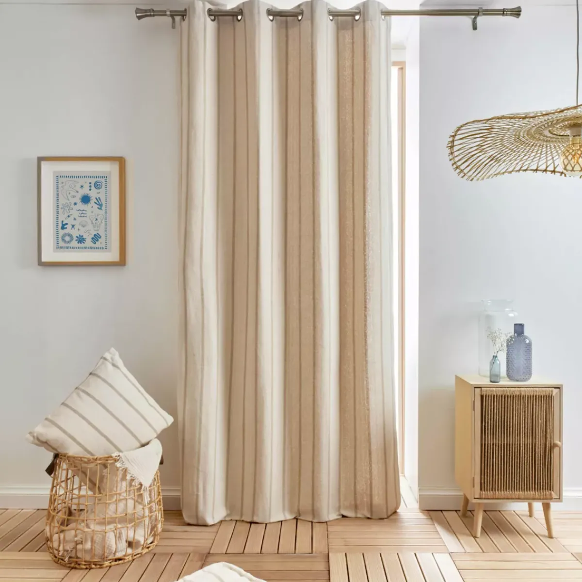 EMINZA Cuscino Decorativo Per Esterno-Tenda tela di cotone (135 x 260 cm) Ocealys