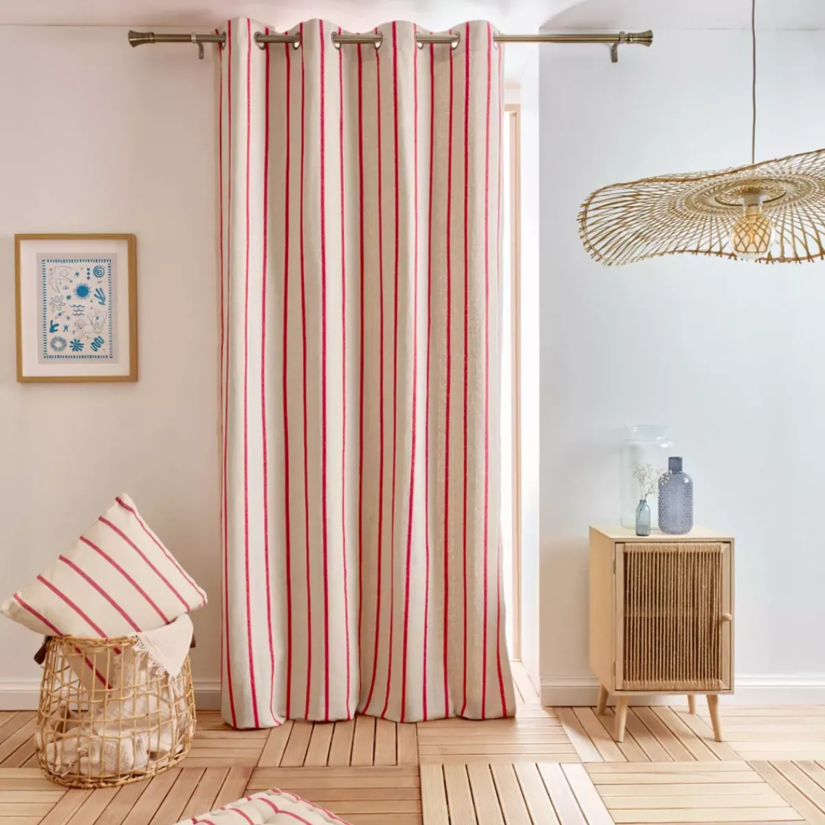 EMINZA Cuscino Decorativo Per Esterno-Tenda tela di cotone (135 x 260 cm) Ocealys