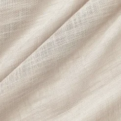 Tenda trasparente con nastri arricciati effetto lino (140 x 240 cm) Robin Beige