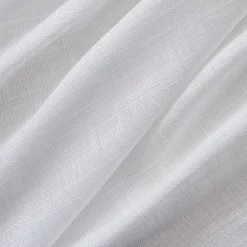 Tenda trasparente con occhielli effetto lino (180 x 240 cm) Robin Bianco
