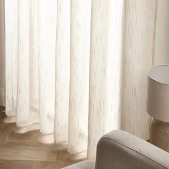 Tenda trasparente con occhielli (140 x 280 cm) Raphaël Beige