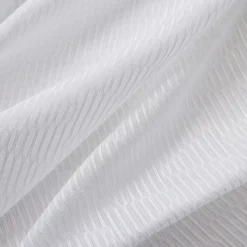 Tenda trasparente con occhielli (140 x 240 cm) Maël Bianco