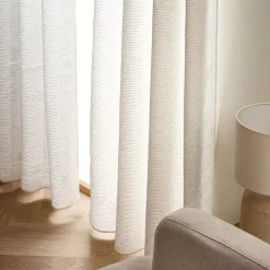 Tenda trasparente con occhielli (280 x 240 cm) Maël Beige