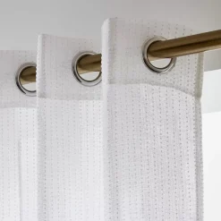 Tenda trasparente con occhielli (280 x 240 cm) Arthur Bianco