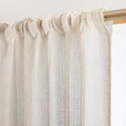 Tenda trasparente con passanti nascosti (280 x 240 cm) Arthur Beige