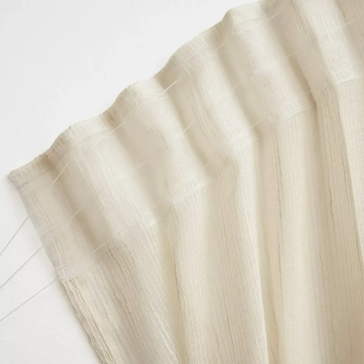 Tenda trasparente con passanti nascosti (140 x 240 cm) Raphaël Beige