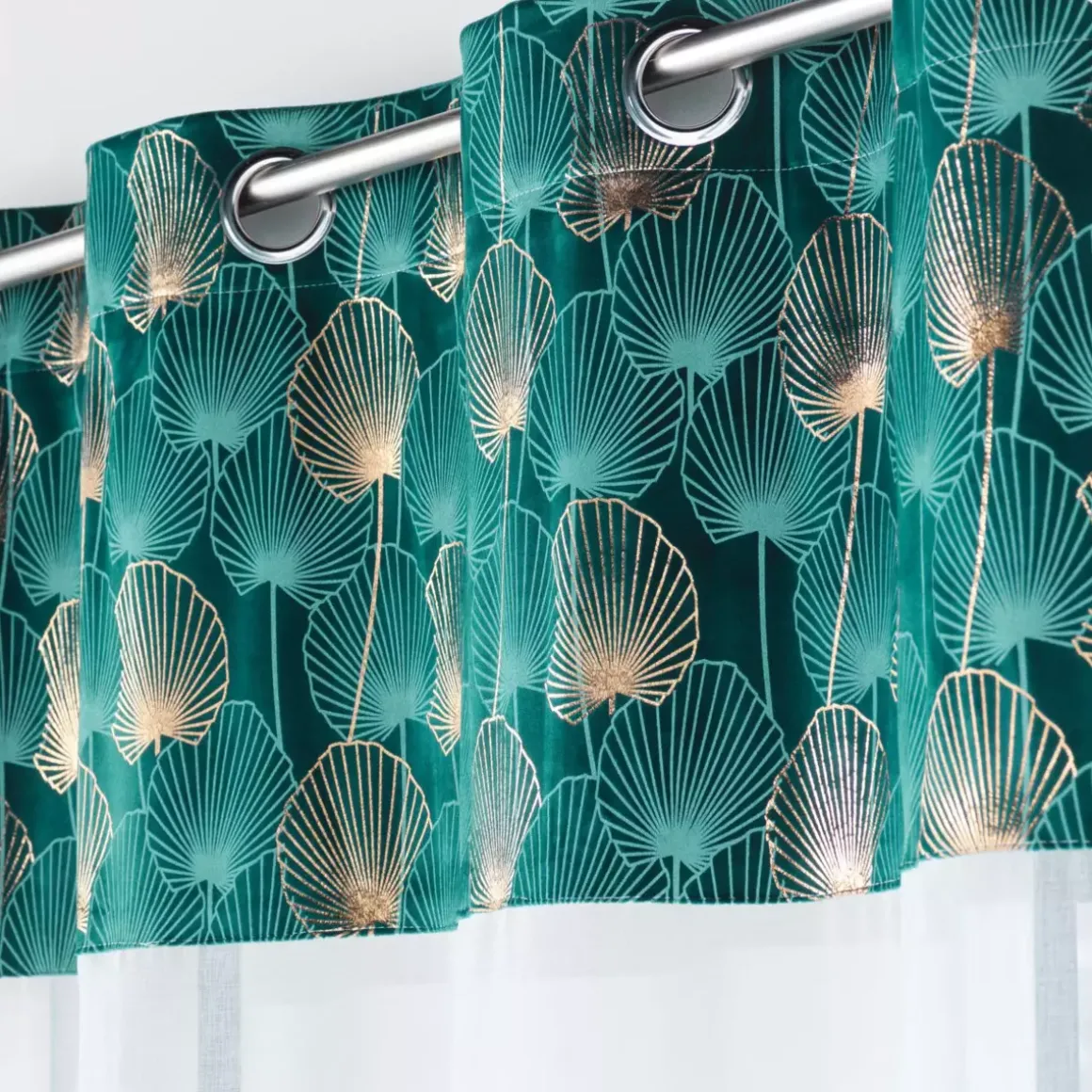 Tenda trasparente (140 x 240 cm) Clairine Verde smeraldo