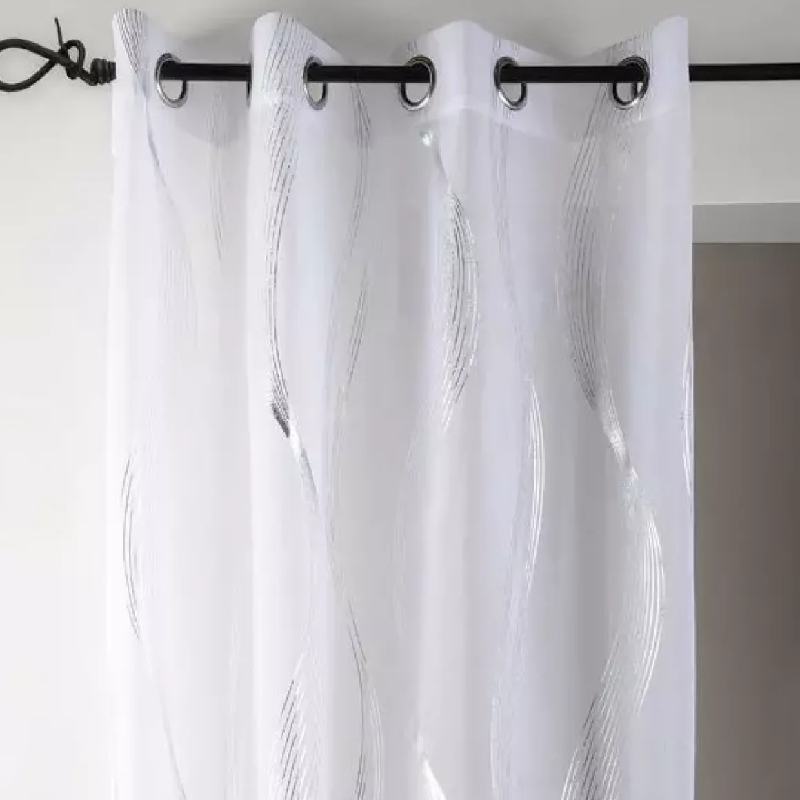 Tenda trasparente (135 x 240 cm) Essaouira Bianco