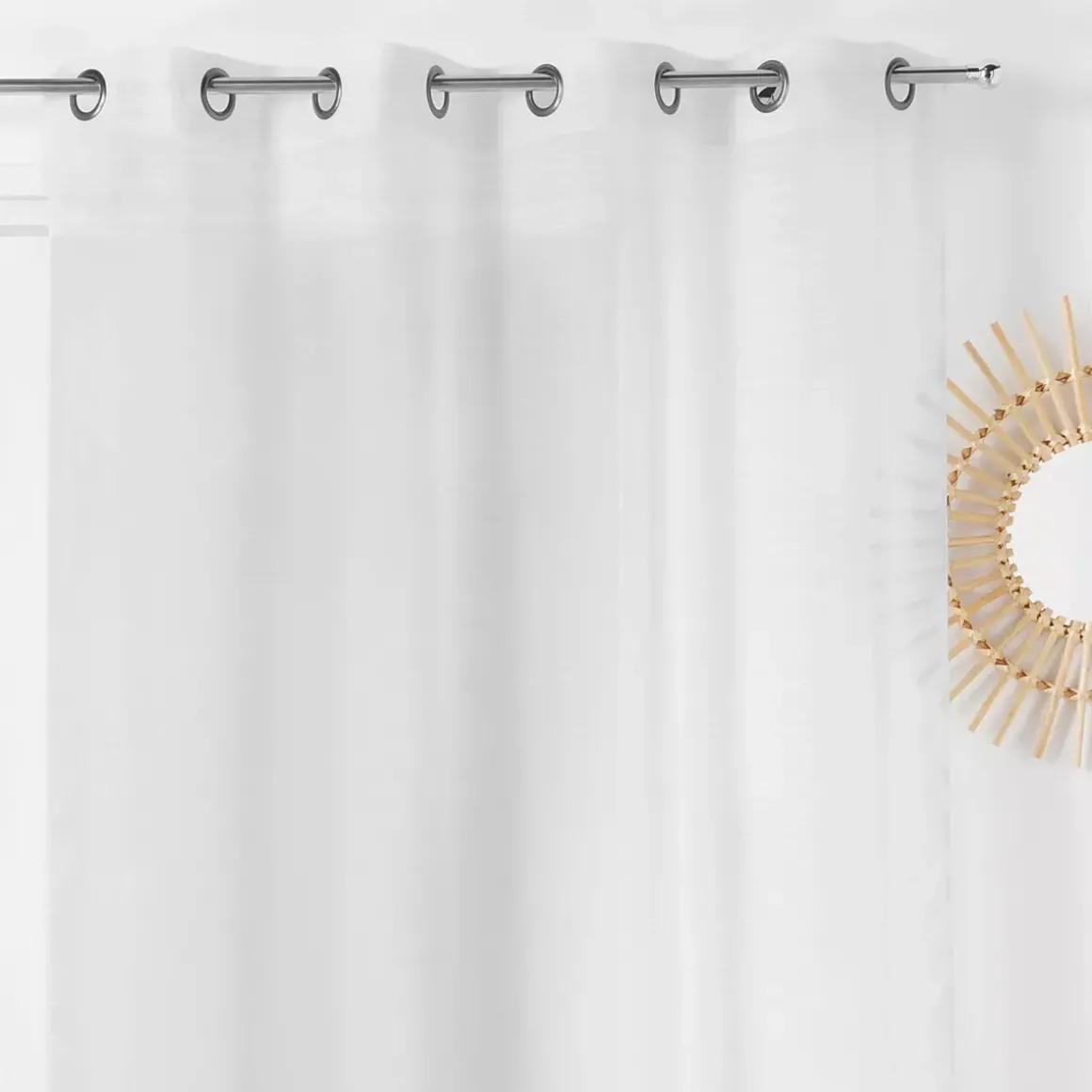 Tenda trasparente (145 x 280 cm) Givrée Bianco