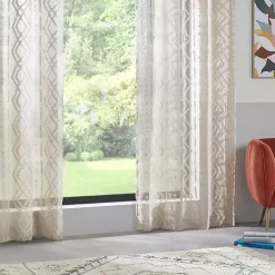 Tenda trasparente (140 x 240 cm) Salma Beige